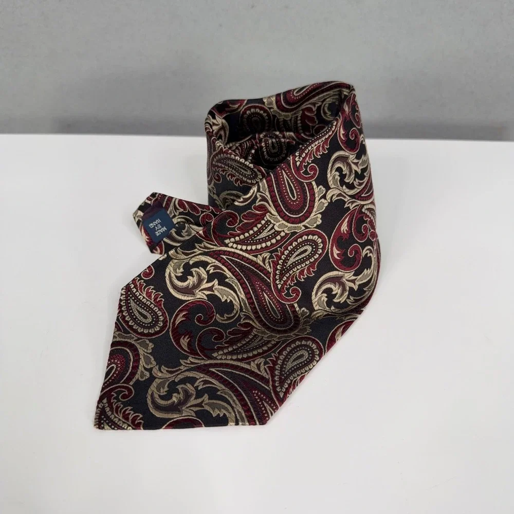 Polo Ralph Lauren Necktie Mens Mixed Equestrian Paisley Silk Lot 3 Handmade